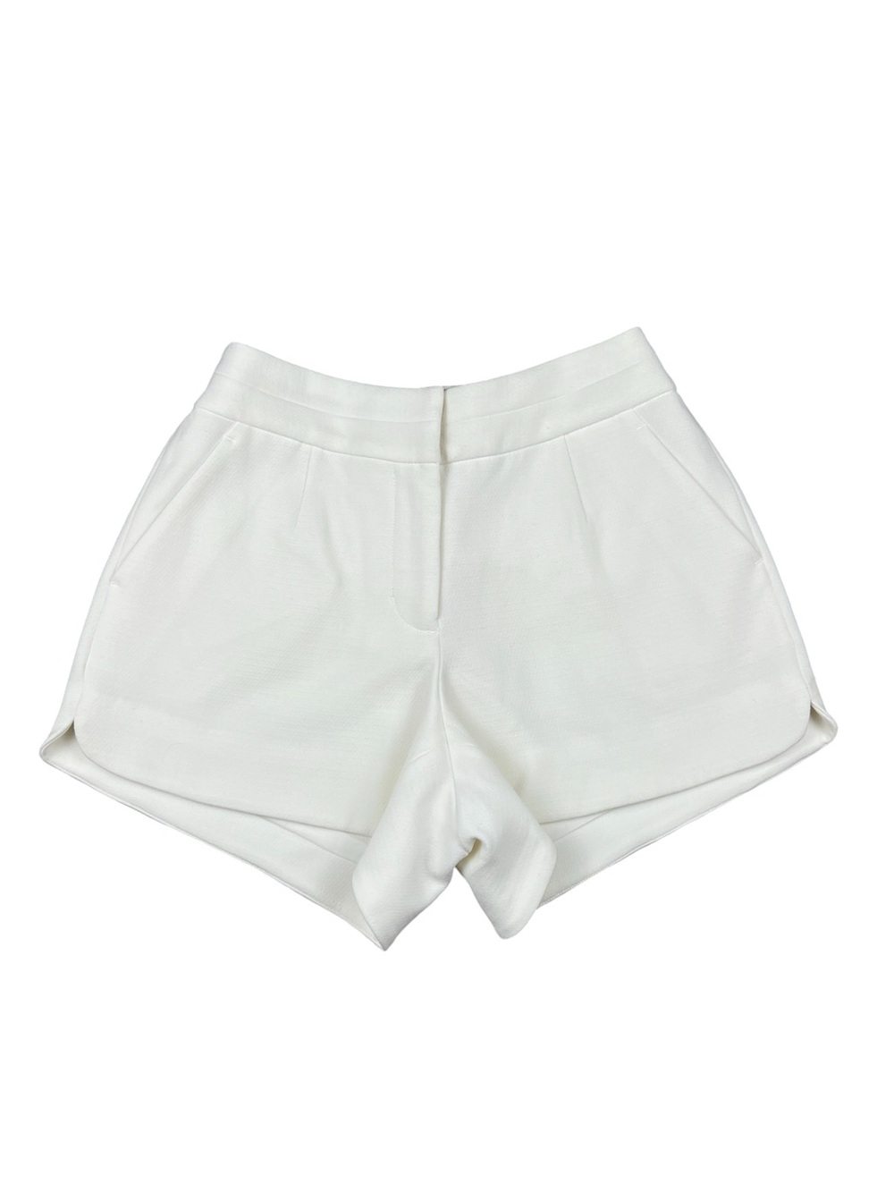 NWT CROSY by MOLLIE BURCH MURRAY SHORTS in WHITE luxury size XS gold button XS